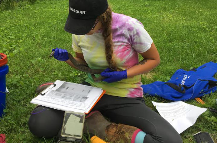Rachel Pagano studied snake fungal disease in Kentucky's ecosystem
