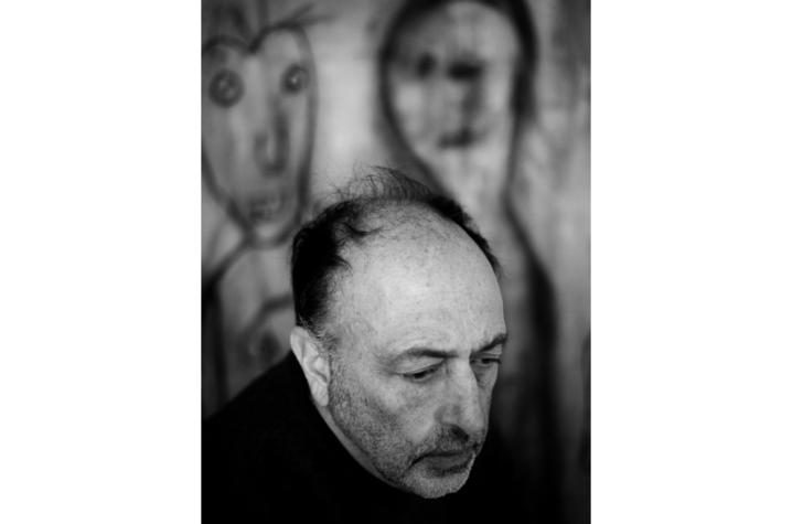 black and white headshot photo of Roger Ballen by Marguerite Rossouw