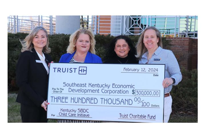 Truist Charitable Trust Fund’s grant check 
