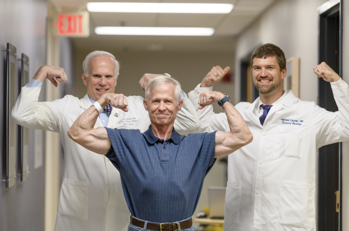 Dr. Lowell Anthony, Joe Marksteiner, and Dr. Michael Cavnar