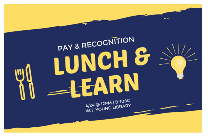 Lunch & Learn flyer. 