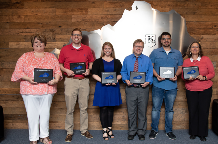 Individuals recognized with awards during the Ken Freedman Day of Recognition. 