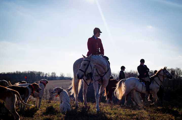 Hearst Awards portfolio submissions from UK students Michael Clubb and Arden Barnes included these images of UK football players by Clubb and one from a story about a fox hunting club by Barnes.