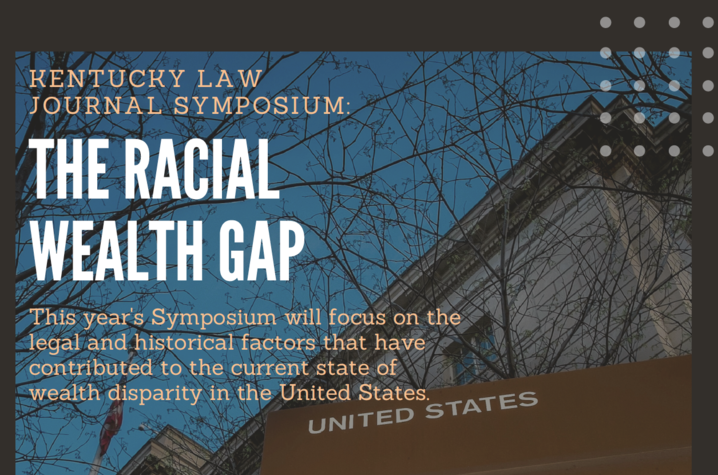 'The Racial Wealth Gap' symposium digital flyer