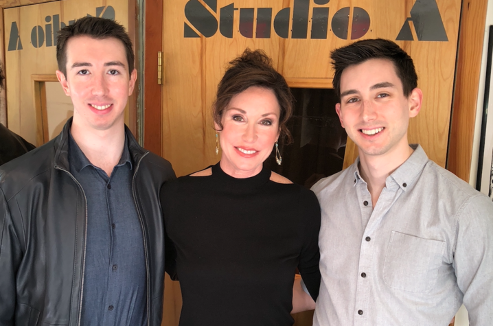 Jeanne Marie Tidwell and her two sons, Steven (left) and Kyle. 