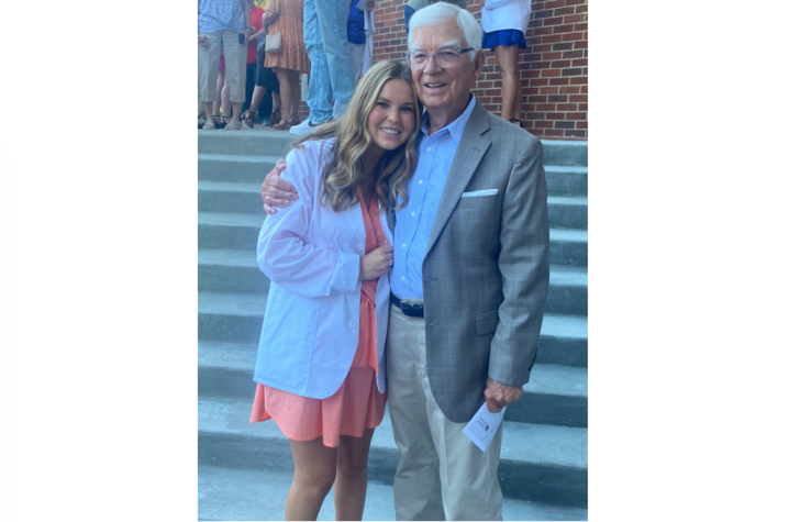 Bill Borders has attended white coat ceremonies at UK College of Pharmacy for three grandchildren including current first-year pharmacy student Raegan Borders.