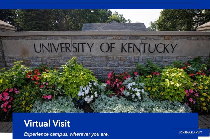 UK’s Office of Undergraduate Admission is bringing campus to you through a new virtual site.