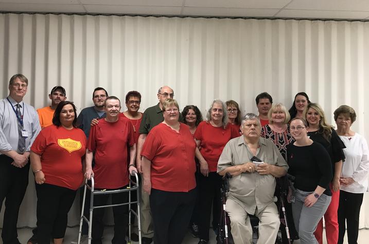 Participants of the stroke survivor and caregiver support group in Hazard, Ky. 