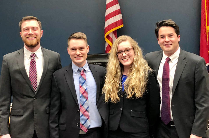 Photo of Trial Advocacy Board Mock Trial team 