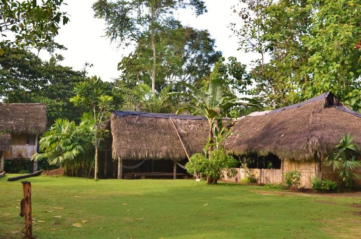 Image of housing in Tsachila community