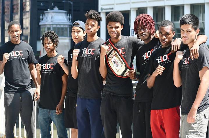 Jamyle Cannon (pictured far left) has been named a CNN Hero. Photo courtesy of The Bloc Facebook page.  