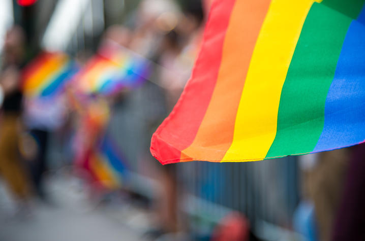 photo of rainbow flag