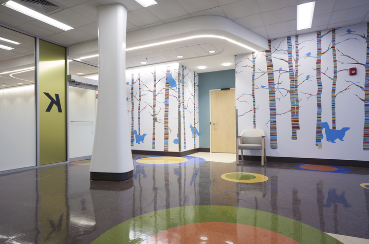 The new child neurology clinic at Turfland was designed as a child-friendly space. 
