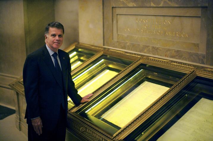 photo of David S. Ferriero at U.S. Archives