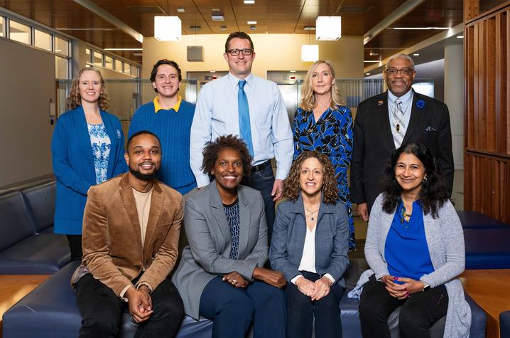 Front row: Justin Moore, Lovoria Williams, Nancy Schoenberg, Shyanika Rose. Back row: Pamela Hull, Jimmy Robinson, Kevin Pearson, Hilary Surratt, Darwin Conwell. Not pictured: Carolyn Lauckner, Misti Salyers-Dunford. Jeremy Blackburn, ResComm