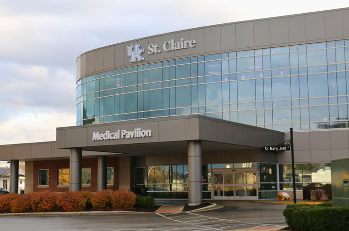 Exterior of UK St. Claire medical pavilion
