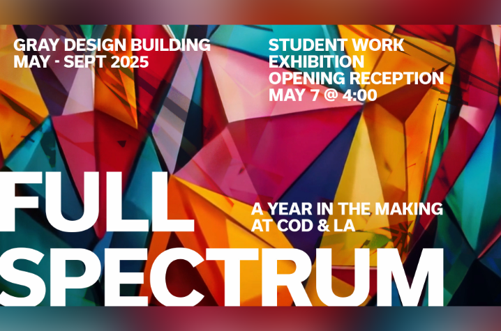 The exhibition will be held 4-7 p.m., Wednesday, May 7 on the first floor of the Gray Design Building.