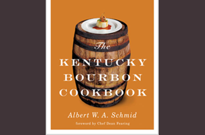 photo of cover of "The Kentucky Bourbon Cookbook" by Albert W.A. Schmid