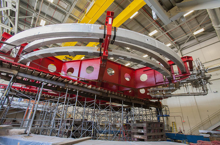 photo of superconducting electromagnet at Fermilab