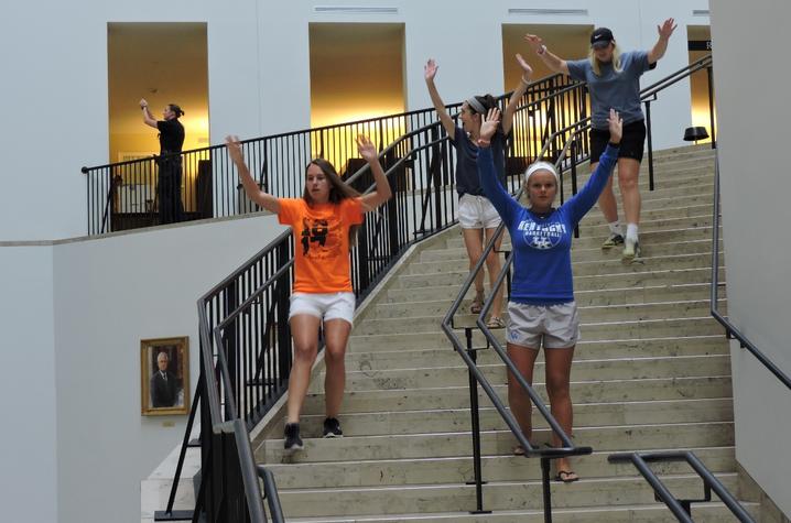 photo of student participants in UKPD Active Aggressor Training