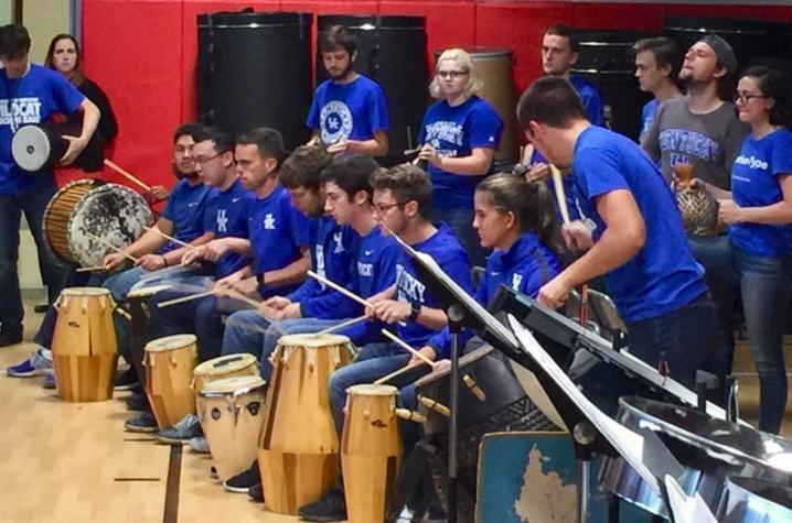 photo of UK Percussion Ensemble - Gahu