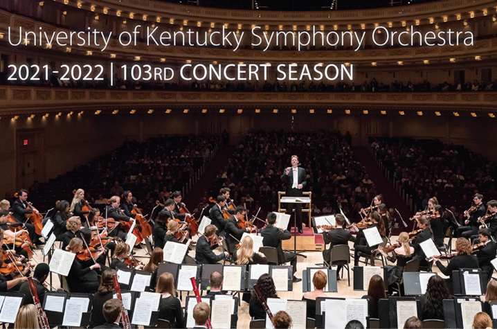 photo of UKSO playing at Carnegie on 2021-22 season brochure