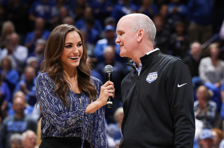 photo of Maria Montgomery and Kyle Macy at 40th anniversary recognition of 78 team