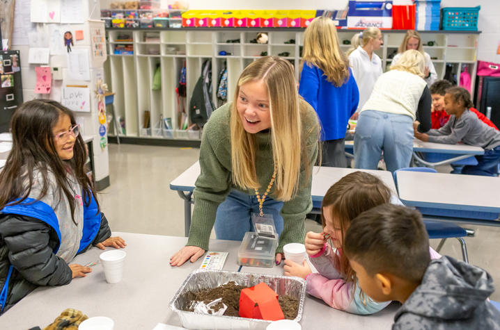 “Unit day,” is an ideal way for aspiring teachers to show their ability to put what they have learned into practice. Photo by Amanda Nelson.