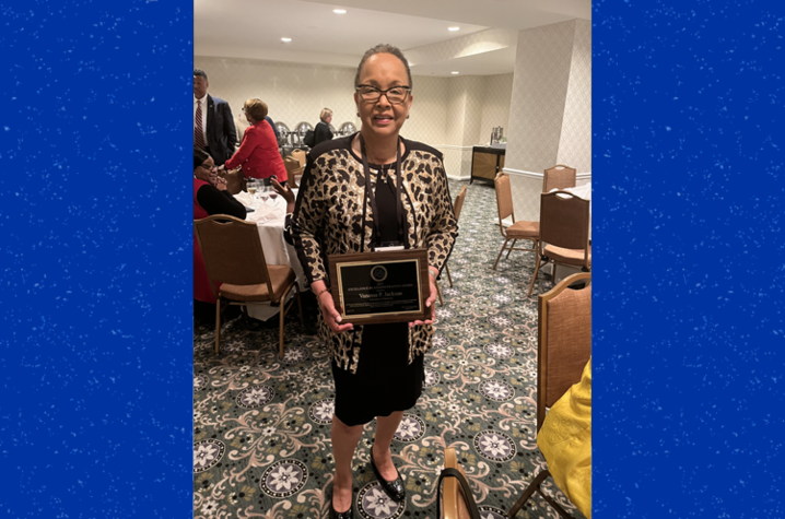 UKY professor Vanessa Jackson received 2023 Council of Administrators of Family and Consumer Sciences Excellence in Administration award