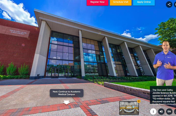 screen shot of virtual tour