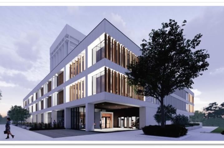 A rendering of White Hall, expected to open in Fall 2026.