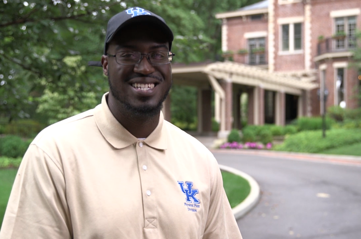 Photo of Stephan Smith, a member of the UK Grounds Crew