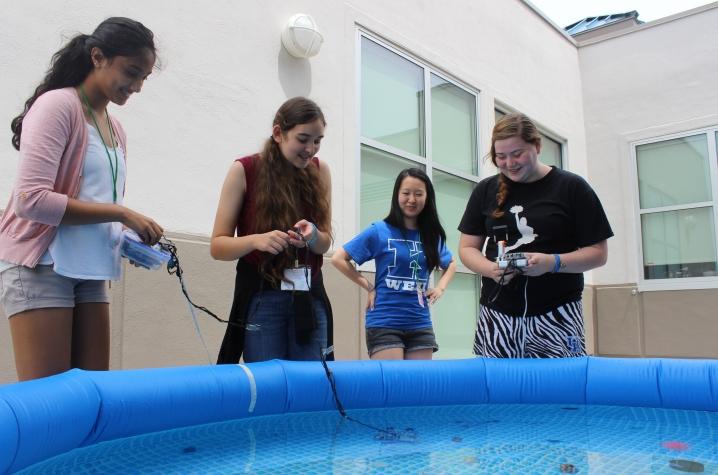 photo of girls at STEM camp