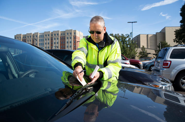 Parking citation. 