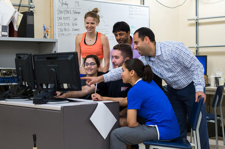 As a faculty member in the Department of Kinesiology and Health Promotion, Michael Samaan teaches courses that are helping undergraduates learn about biomechanics and graduate students study musculoskeletal modeling.