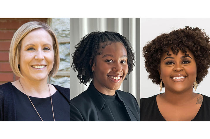 2022 Equity Changemakers Christal Badour, Jacqueline Leachman and Shemeka Thorpe.