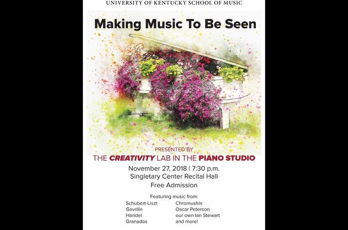 photo of "Making Music to Be Seen" concert poster