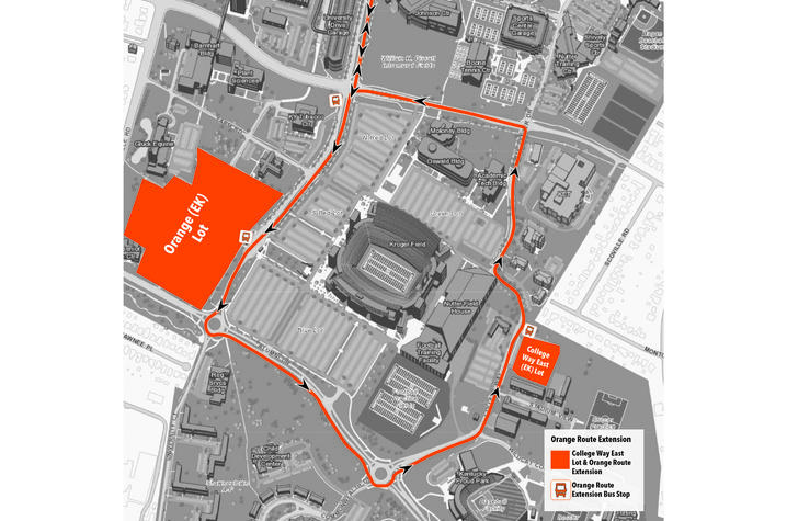 Orange Lot contingency plan map