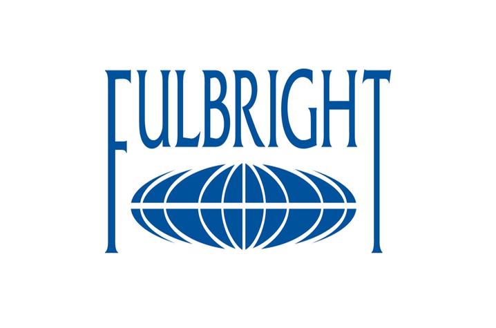 photo of blue Fulbright logo