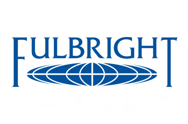 photo of blue Fulbright logo