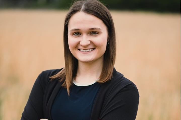 photo of Hannah Cleary standing in field