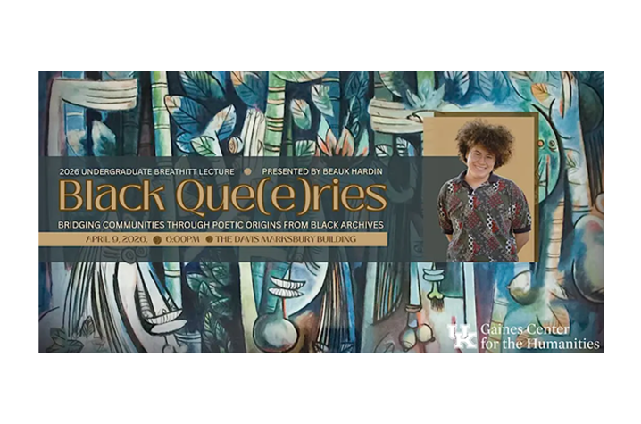 Promotional banner for the 2026 Undergraduate Breathitt Lecture titled “Black Que(e)ries.”