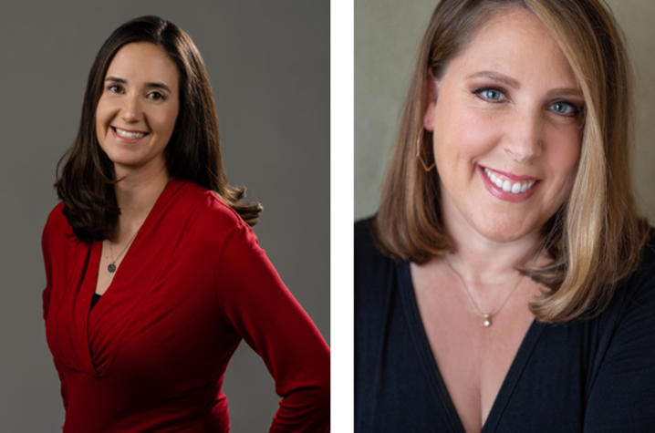 headshot images of Meghan Marsac and Melissa Hogan