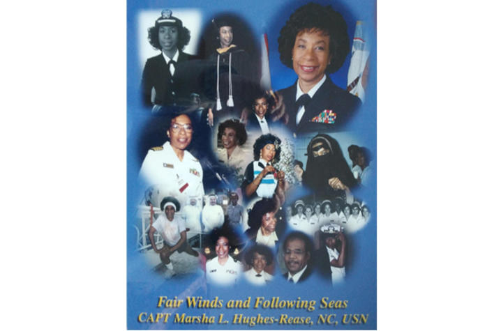 photo collage of Marsha Hughes-Rease's Navy career