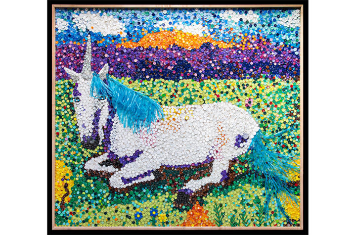 image of unicorn mosaic