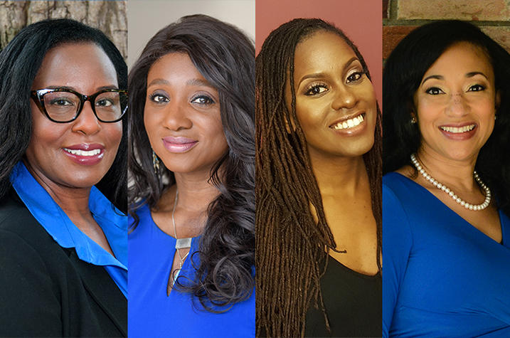 Neighborhood Healers project leaders (left to right) Lisa Higgins-Hord, Camille Burnett, Candice Hargons and Danelle Stevens-Watkins. 