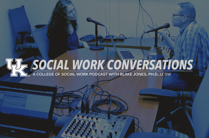 photo of artwork for "Social Work Conversations" podcast