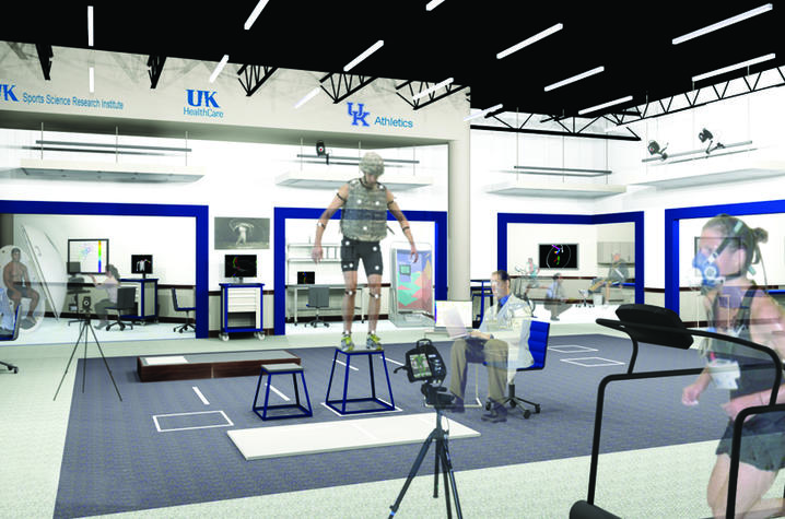 Rendering of the Sports Medicine Research Institute at the University of Kentucky 