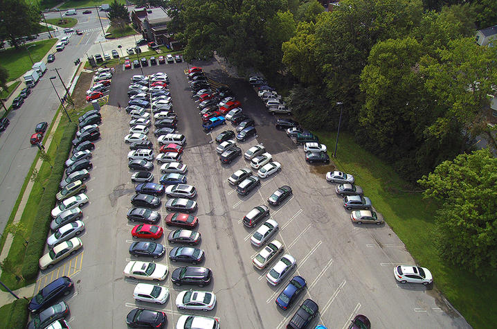 photo of Scott Street parking lot