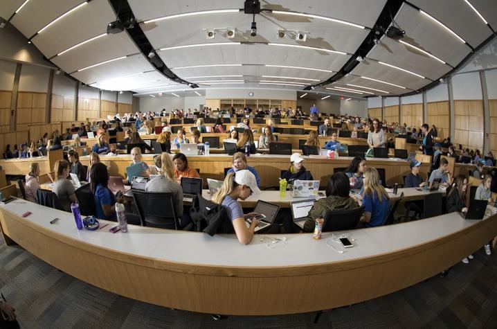 photo of students in a class at UK